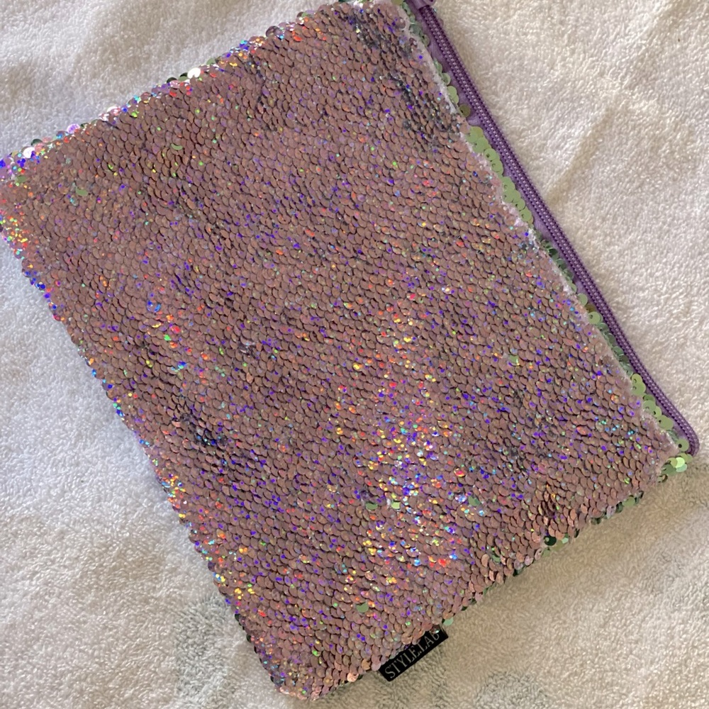 StyleLab Sequin Pouch